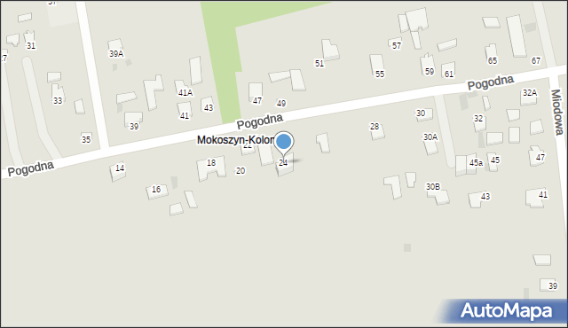 Sandomierz, Pogodna, 24, mapa Sandomierza