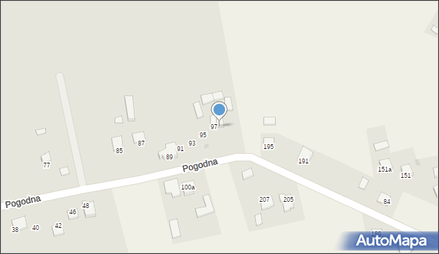Sandomierz, Pogodna, 99, mapa Sandomierza