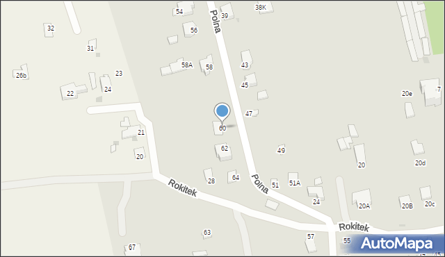 Sandomierz, Polna, 60, mapa Sandomierza