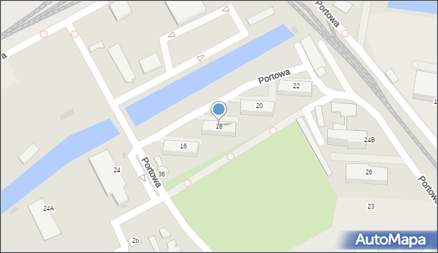 Sandomierz, Portowa, 18, mapa Sandomierza