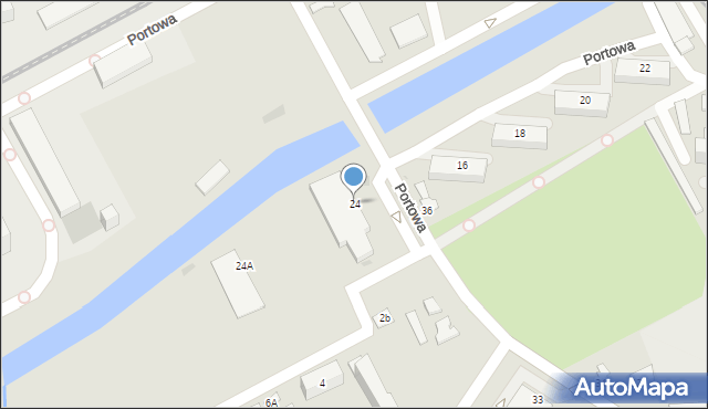 Sandomierz, Portowa, 24, mapa Sandomierza