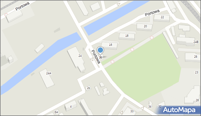 Sandomierz, Portowa, 36, mapa Sandomierza