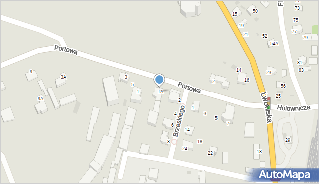 Sandomierz, Portowa, 7A, mapa Sandomierza