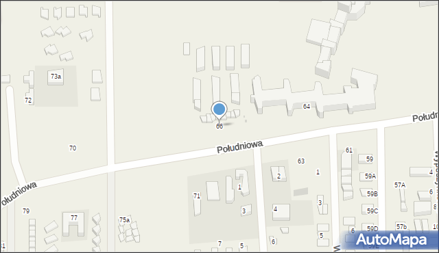 Sarbinowo, Południowa, 66, mapa Sarbinowo