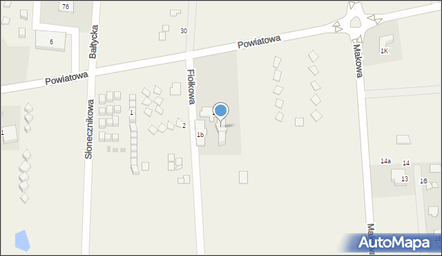 Sarbinowo, Powiatowa, 1, mapa Sarbinowo