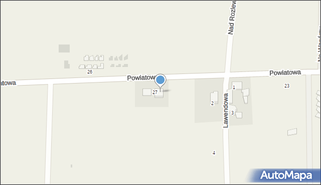 Sarbinowo, Powiatowa, 27a, mapa Sarbinowo