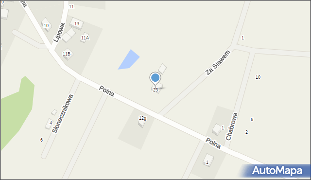 Sasino, Polna, 23, mapa Sasino