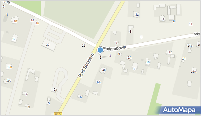 Sawin, Podgrabowa, 2, mapa Sawin