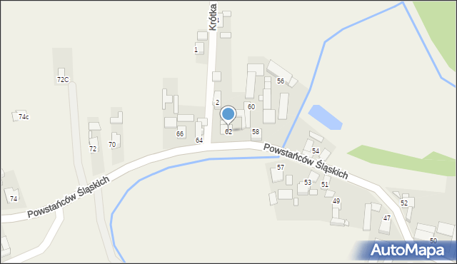 Schodnia, Powstańców Śląskich, 62, mapa Schodnia