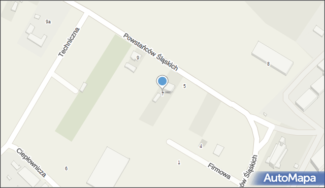 Schodnia, Powstańców Śląskich, 7, mapa Schodnia