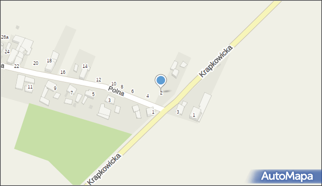 Ściborowice, Polna, 2, mapa Ściborowice