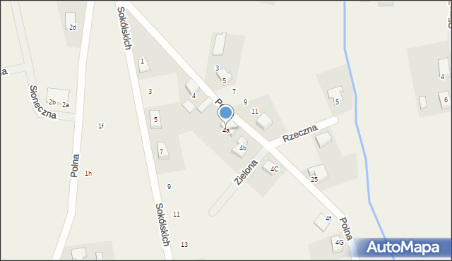 Sędzinko, Polna, 4a, mapa Sędzinko