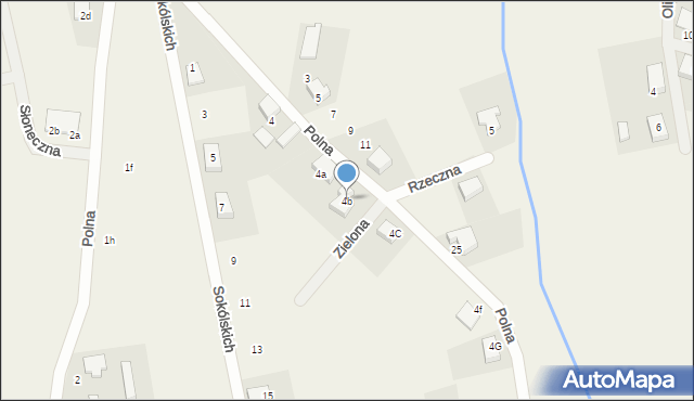 Sędzinko, Polna, 4b, mapa Sędzinko