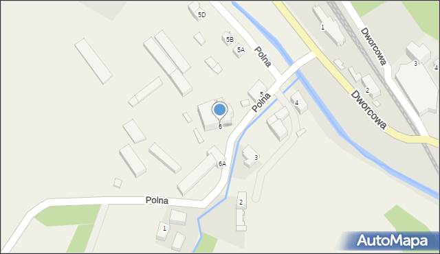 Sędziszowa, Polna, 6, mapa Sędziszowa