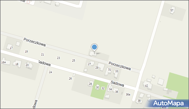 Sękocin Nowy, Porzeczkowa, 6, mapa Sękocin Nowy