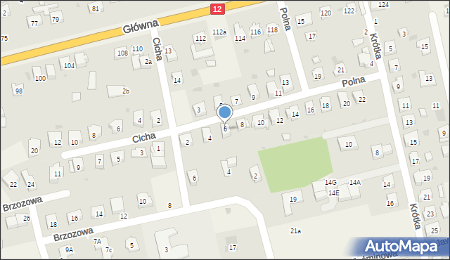 Serby, Polna, 6, mapa Serby
