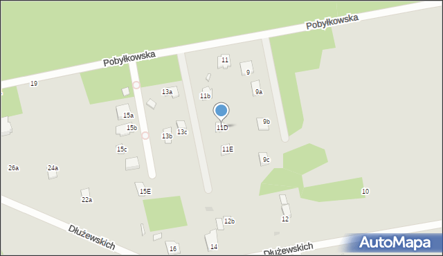 Serock, Pobyłkowska, 11D, mapa Serock