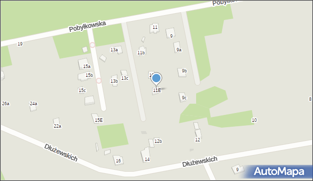 Serock, Pobyłkowska, 11E, mapa Serock