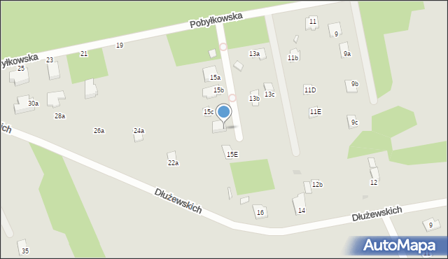 Serock, Pobyłkowska, 15d, mapa Serock