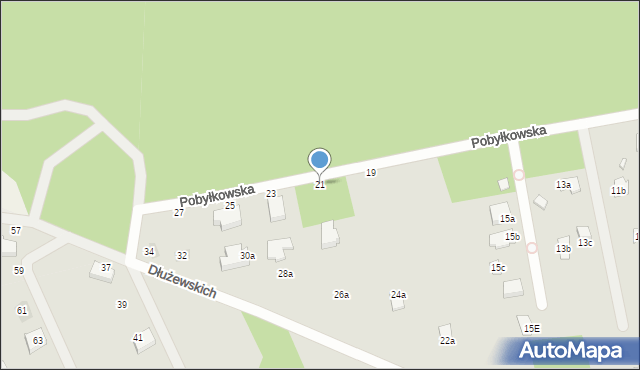Serock, Pobyłkowska, 21, mapa Serock