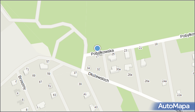 Serock, Pobyłkowska, 27, mapa Serock