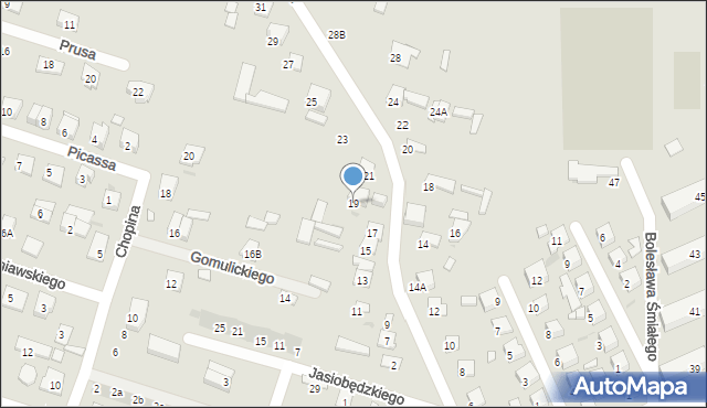 Serock, Polna, 19, mapa Serock