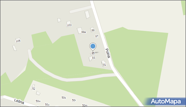 Serock, Polna, 95, mapa Serock
