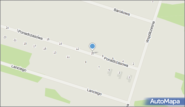 Serock, Ponadczasowa, 10, mapa Serock