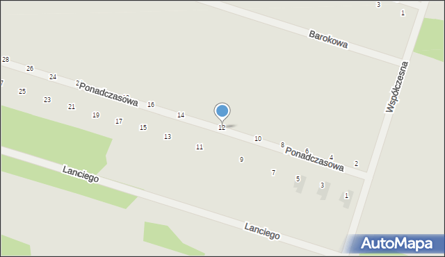 Serock, Ponadczasowa, 12, mapa Serock