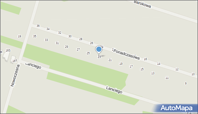 Serock, Ponadczasowa, 23, mapa Serock