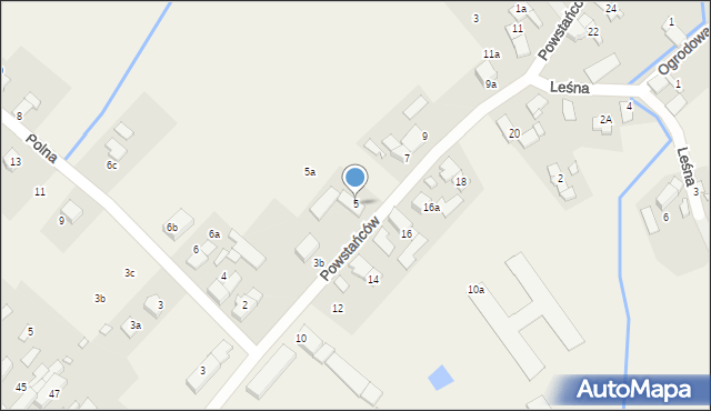 Sidzina, Powstańców, 5, mapa Sidzina