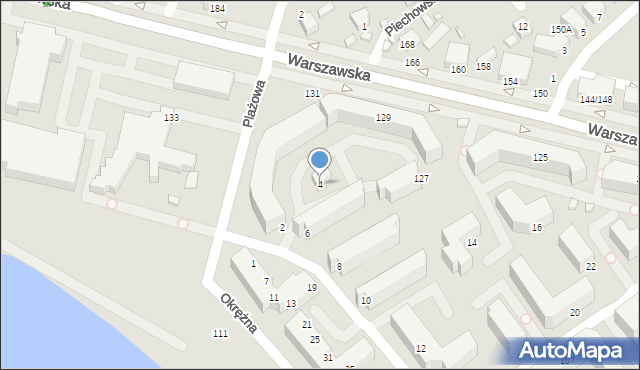 Siedlce, Poznańska, 4, mapa Siedlce