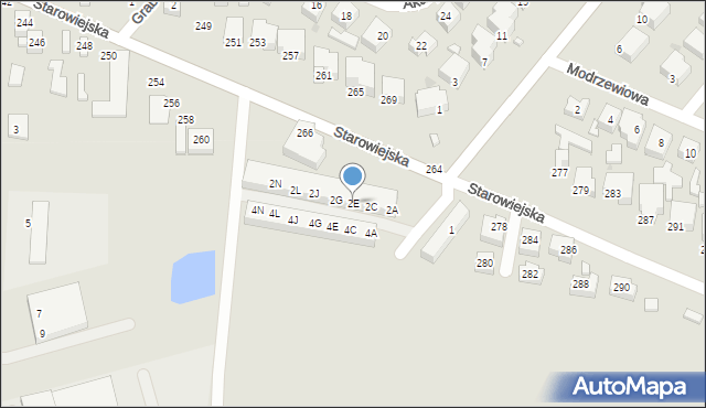 Siedlce, Potockiego Pantaleona, 2E, mapa Siedlce