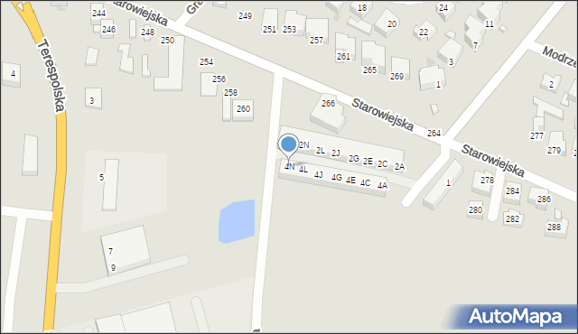 Siedlce, Potockiego Pantaleona, 4N, mapa Siedlce