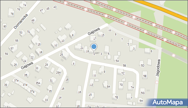 Siedlce, Poziomkowa, 1, mapa Siedlce