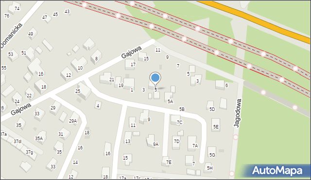 Siedlce, Poziomkowa, 5, mapa Siedlce