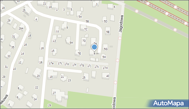 Siedlce, Poziomkowa, 7, mapa Siedlce