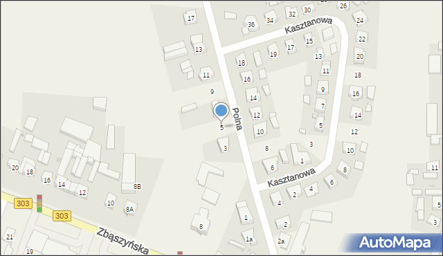 Siedlec, Polna, 5, mapa Siedlec