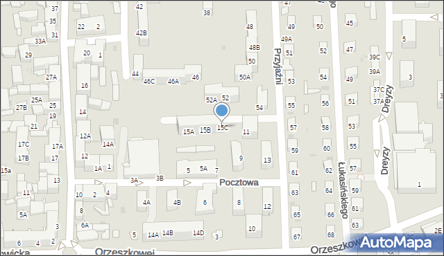 Siemianowice Śląskie, Pocztowa, 15C, mapa Siemianowice Śląskie