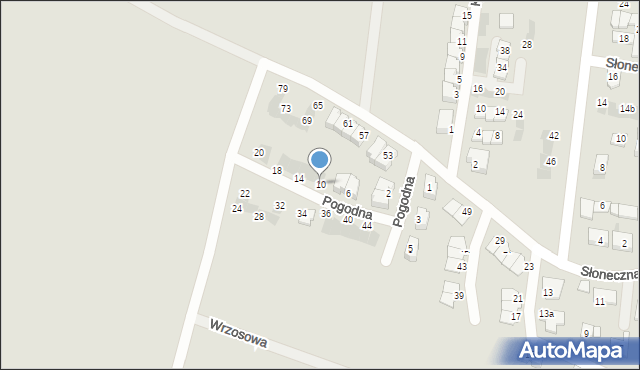Siemianowice Śląskie, Pogodna, 10, mapa Siemianowice Śląskie