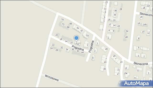 Siemianowice Śląskie, Pogodna, 8, mapa Siemianowice Śląskie