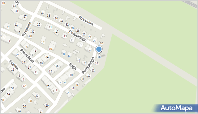 Siemianowice Śląskie, Potockiego Wacława, 16, mapa Siemianowice Śląskie
