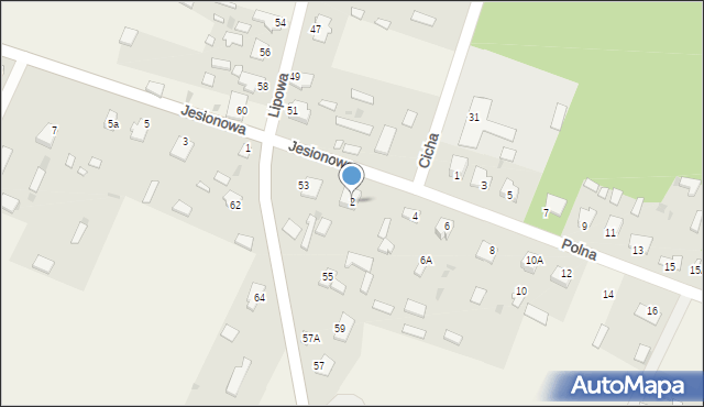 Siemianówka, Polna, 2, mapa Siemianówka