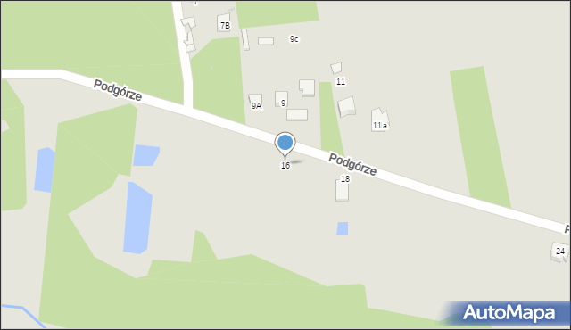 Sieradz, Podgórze, 16, mapa Sieradz