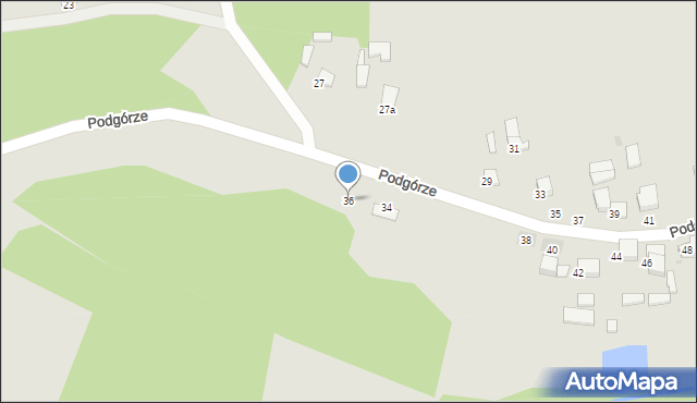 Sieradz, Podgórze, 36, mapa Sieradz