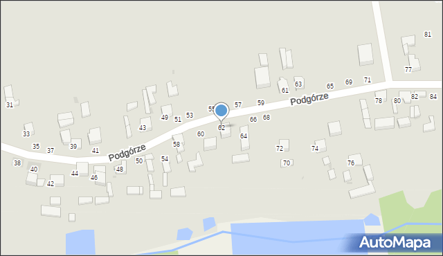 Sieradz, Podgórze, 62, mapa Sieradz