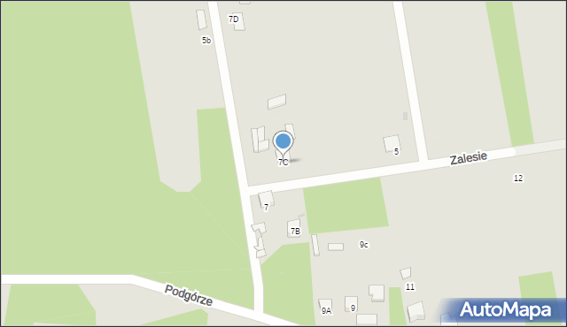 Sieradz, Podgórze, 7C, mapa Sieradz