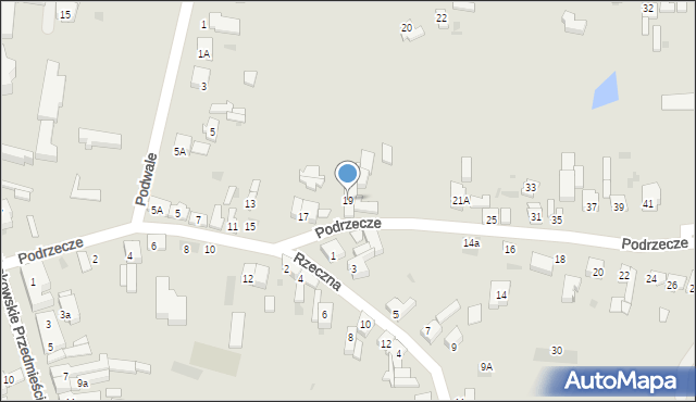 Sieradz, Podrzecze, 19, mapa Sieradz