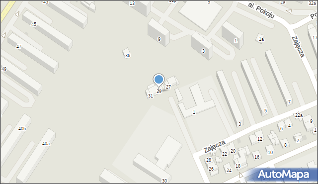 Sieradz, Polna, 29, mapa Sieradz