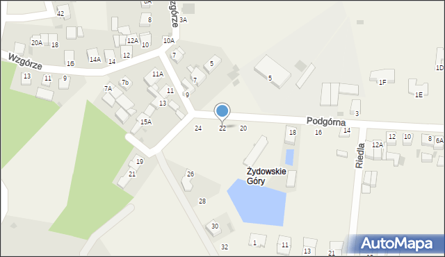 Sierakowo, Podgórna, 22, mapa Sierakowo